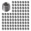 250pcs M3x3mm Stainless Steel Hex Socket Set Cap Point Grub Screws Silver 1