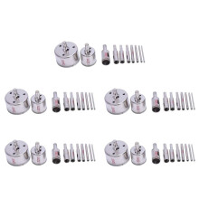 50Pcs Diamond Hole Saw 3-50mm Drill Bit Saw Set Tile Ceramic Marble Glass Cutter