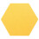 25Pcs Hexagon  Board Hexagonal  Wall Sticker Multifunction 3D Decorative Home Message Board Gray Yellow 2