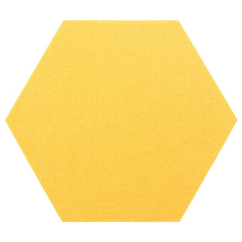25Pcs Hexagon  Board Hexagonal  Wall Sticker Multifunction 3D Decorative Home Message Board Gray Yellow 1