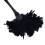 5pc Fashion Turkey Feather Duster with Black Plastic Handle Cleaning Tool(Black)35cm 2