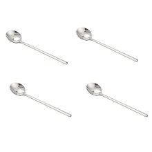 4 Pcs Coffee Scoop 304 Stainless Steel Coffee Spoon with Long Handle Dessert Tea Spoon Set Kitchen Accessories Silver S