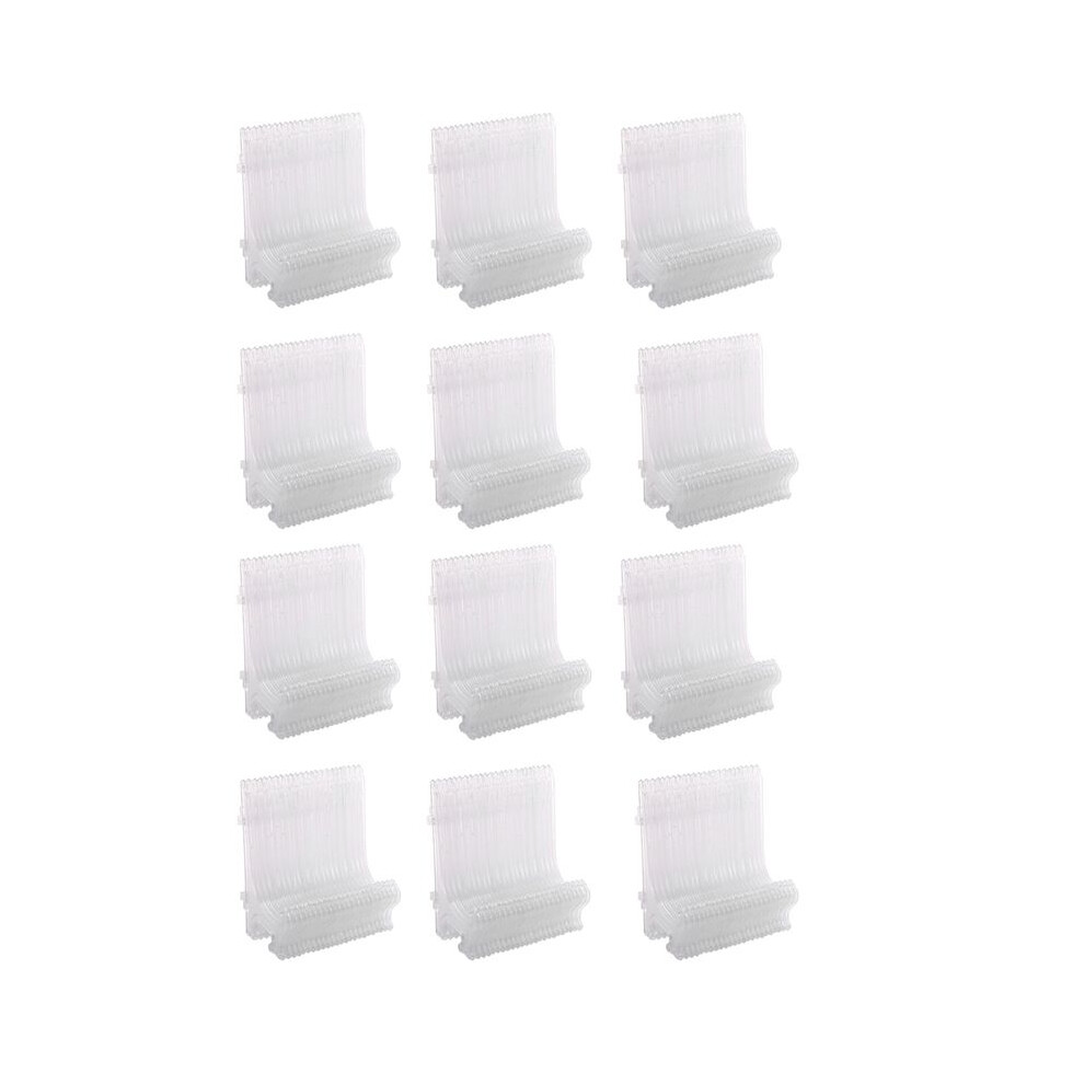 120Pcs Clear Plastic Easels Plate Holders Display Dish Rack Picture Frame Photo Book Pedestal Holder Display Stand 6031804045281