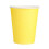 100 Paper Cups (9oz) - Plain Solid Colours Birthday Party Tableware Catering(Yellow) 3