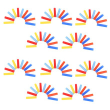 50pcs Assorted Colors Reusable Silicone Straws Tips Covers for 0.24inch 6mm Stainless Steel Drinking Straw