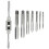 2X 8 in One Tap Tool Set Thread Metric Machine Hand Screw Thread Plug Taps Set 2