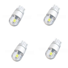 8pcs W5W T10 2 SMD 3030 LED Bulbs Super Bright White for Car Exterior Daytime Running Lights Bulb 12V License Light