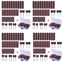 528 Pieces Drum Sander Set with Free Box Including 480 Pieces Nail Sanding Band Sleeves and 48 Pieces Drum Mandrels
