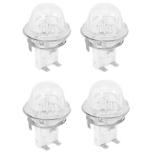 4X E14 Oven Lamp Holder Baking 15W/25W Illumination Lamp Holder Oven Lamp Cap High Temperature Lamp Base E14 500 Degrees