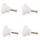 4pcs Ceramic Door Round Handles Kitchen Cabinet Cupboard Wardrobe Pull Knobs White S 1