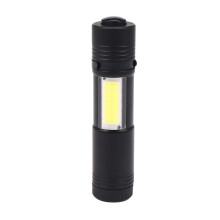 3X New Portable Aluminum Q5 LED Flashlight XPE&COB Work Light Powerful Pen Torch Lamp 4 Modes Use 14500 or AA
