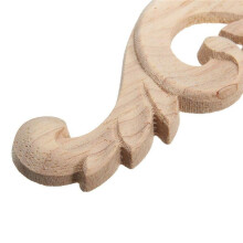 24 Stueck Verzierung Ornament Holz Ornamente Handgemacht Fuer Schrank Moebel Ecke 15x7.5cm