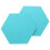 25Pcs Hexagon  Board Hexagonal  Wall Sticker Multifunction 3D Decorative Home Message Board Gray Yellow 6