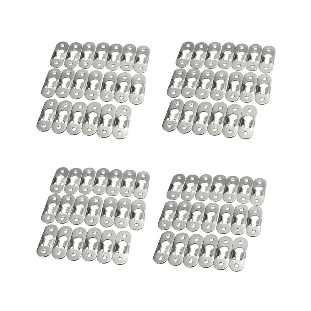 80 Pcs 44Mm Metal Keyhole Hanger Fasteners Picture Photo Painting Fasteners 6031700152199