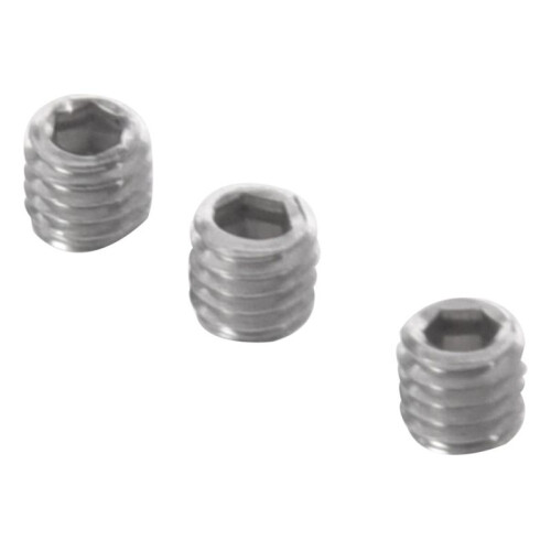 250pcs M3x3mm Stainless Steel Hex Socket Set Cap Point Grub Screws Silver
