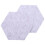 25Pcs Hexagon  Board Hexagonal  Wall Sticker Multifunction 3D Decorative Home Message Board Gray Yellow 7