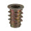 60 Pieces M6x 15mm Hexagon Socket Screw Thread Insert Nut for Wood 4