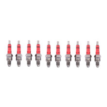 Pack med 10 Racing 3 Elektrod TäNdstift A7Tc för 50Cc 110Cc 125Cc 150Cc Atv Scooter Dirt Bike Go Kart