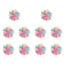 300pcs Random Color Plastic+Metal Flower Wire Loop DIY Needle Threader Stitch Insertion Hand Machine Sewing Tool