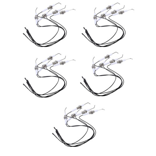 Ignition Part Plug Ceramic Electrode Igniter with Wire 30cm in Round 2.3mm Terminal 25Pcs/Lot