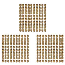 M2 X 3mm Brass Cylinder Knurled Threaded Round Insert Embedded Nuts 300pcs