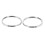 40X Quality 50Mm Keyring Split  Set Heavy Duty Large Nickel Key Loop Sprung Hoop 6