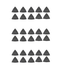 Flanger 30pcs Triangle-Guitar Picks 1.0 0.75 0.5 mm Thickness in PC + ABS Material Antislip Style Picks Black