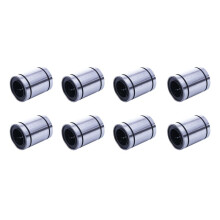 8X LM20UU 20mm Inside Dia Linear Motion Bush Bearing Bushing Silver