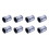 8X LM20UU 20mm Inside Dia Linear Motion  Bush Bearing Bushing Silver 1