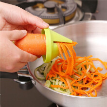 2X Kitchen Gadget Funnel Vegetable Radish Cutter Shred Spiral Device