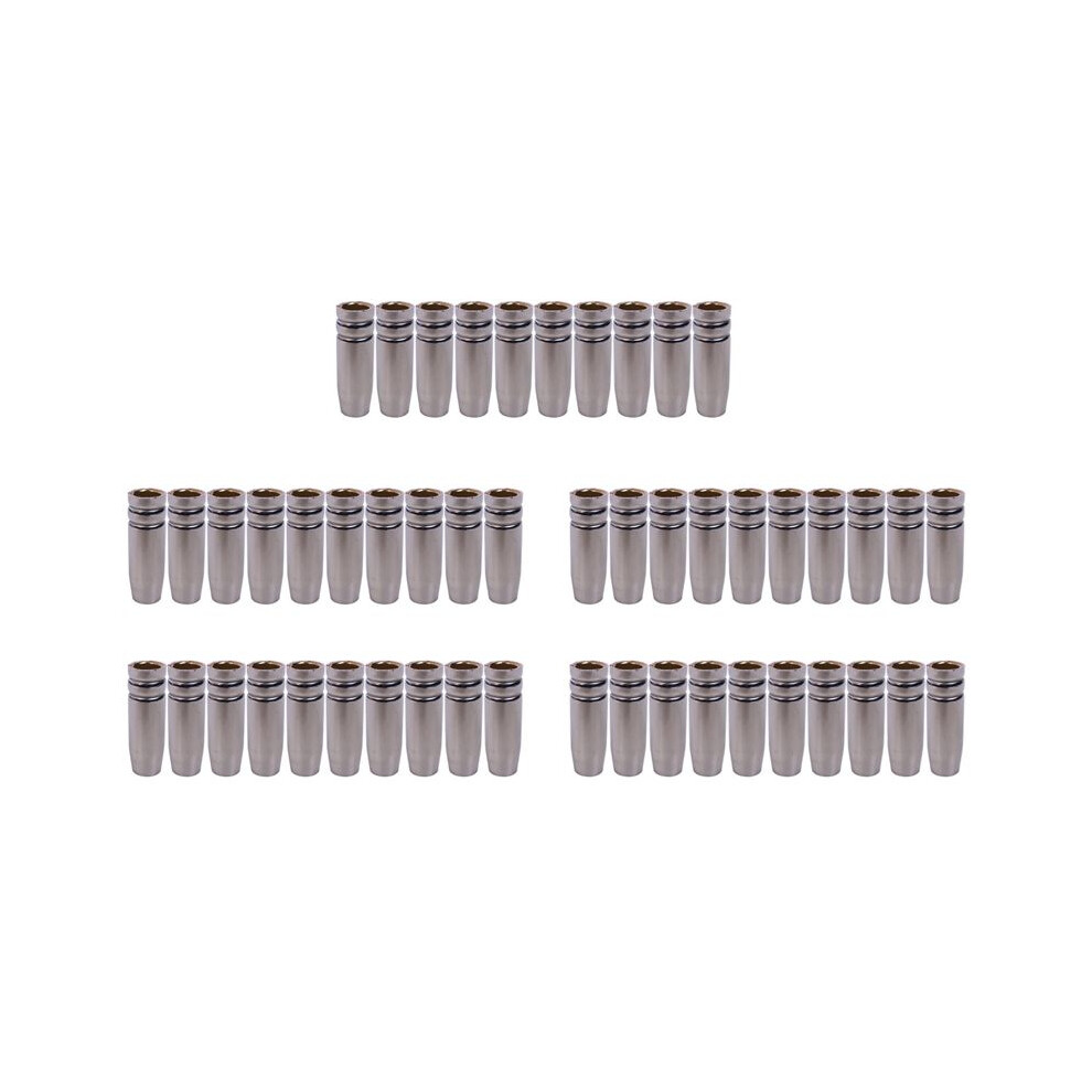 15Ak Gas Nozzle 50Pcs Mig Welding Torch Gas Nozzle Contact Tip For Mig Mag Welding 4712798806790