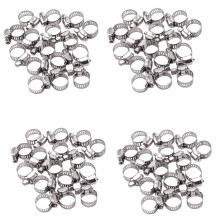 64 Pcs Stainless Steel Adjustable Car Fuel Hose Clamp Pipe Sealing Clip 6-12 mm