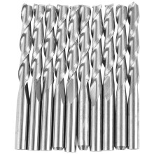 40pcs 1/8 Inch 3.175mm Carbide CNC Double Two Flute Spiral Bits End Mill Router 22mm