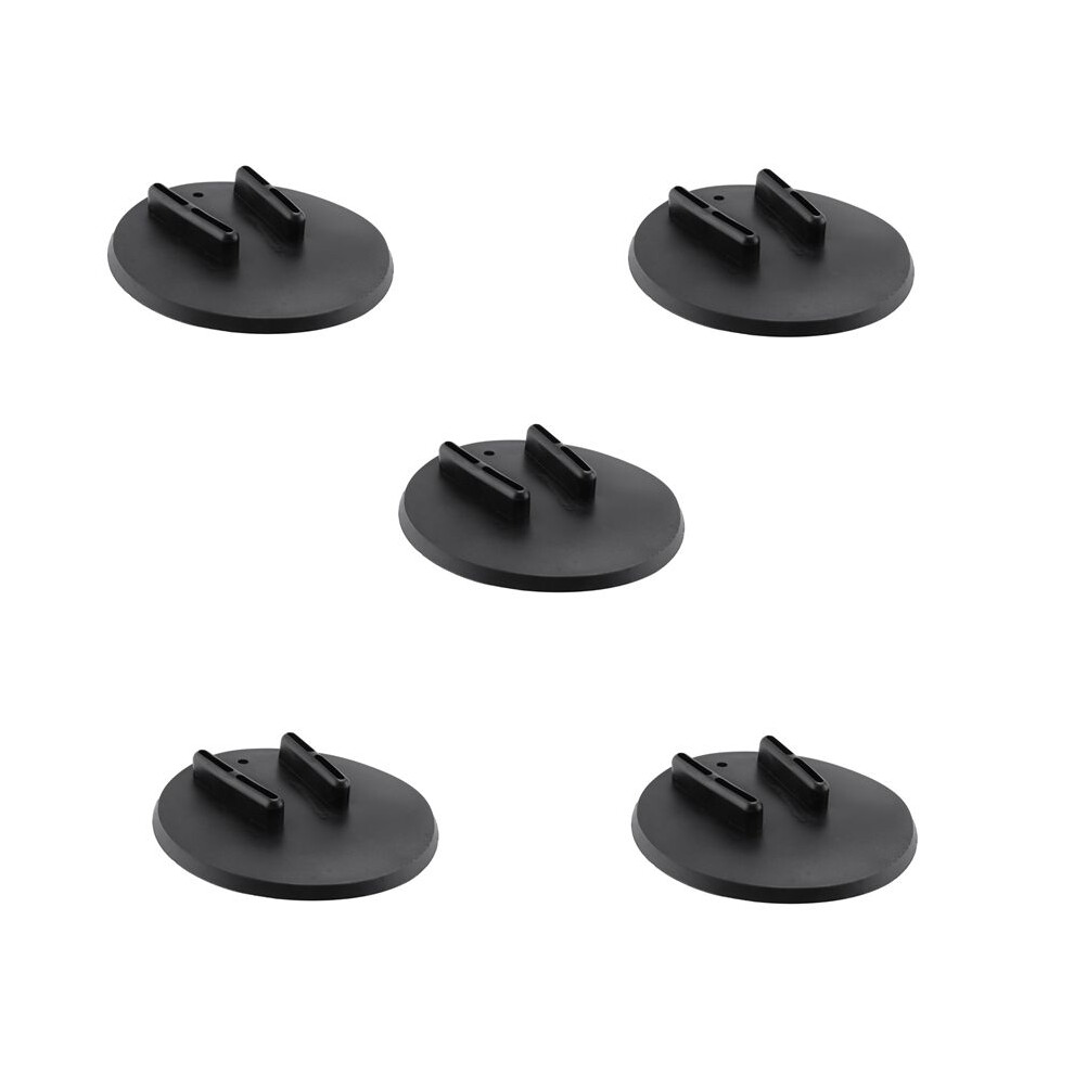 5X Motorcycle Kickstand Pad Kick Stand Coaster Puck For Davidson Touring Sportster Black 6032370603691