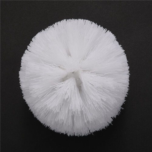 Replacement Spare Bathroom Accessory Plain Plastic Toilet Cleaning Brushes  Holders White (8x White Heads)