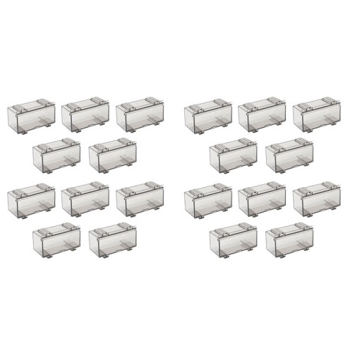 20Pcs Clear Acrylic Display Case for Car Mold, Wheels Car Model Display Case Scale Wheel Display Case B
