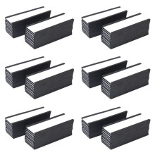 Magnetic Label Holder 4X1.57Inch 120 Packs C Channel White Paper Cards Protective Film Strong Magnet Mess Free Removable