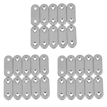 Flat Mending Plates Repair Fixing Joining Brackets 40x15mm 30pcs