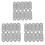 Flat Mending Plates Repair Fixing Joining Brackets 40x15mm 30pcs 1