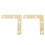 200 Pcs 51mm Flat Corner Right 90º Angle Bracket Repair Plate Fixing Brace 3