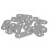 Flat Mending Plates Repair Fixing Joining Brackets 40x15mm 30pcs 5