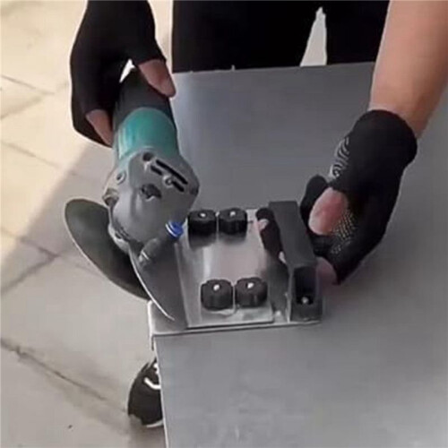 2X Angle Grinder Stand for Tile 45 Chamfer Cutting, Angle Grinder Tile Chamfering Stand, Special Cutting Bracket B 1