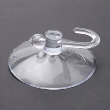60 X Ventouses Ventouses en Plastique Transparent avec Crochets en Metal Decoration de Fenetre Ventouse de Cabinet Parfait pour Accrocher des