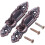 Metal Curtain Tassel Tie Back Tieback  Wall Hooks 8PCS Red Bronze 3