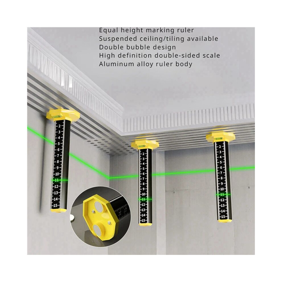 Level Ruler Leveling Digital Ruler 4pcs Woodworking Leveling Ruler Light Steel Keel Leveling Tool Special ...
