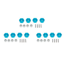 12 Stuks Metalen 12MM Wiel Hex Adapter voor TT01 TT-01 TT02 XV01 TB-04 WT-01N 1/10 RC Auto Upgrade Onderdelen