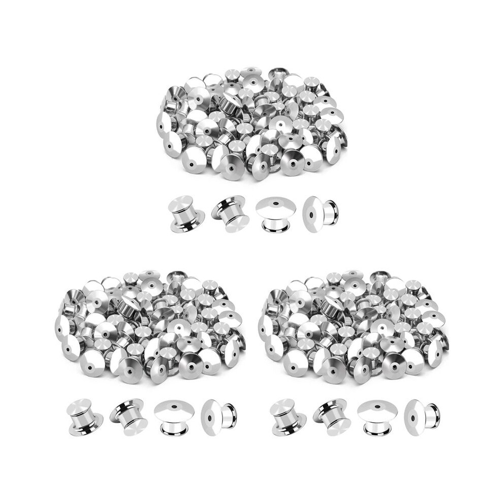 300Pcs Locking Pin Back Locking Pin Retainer Buckle, Used For Locking The Back Of Metal Pin Of Brooch Enamel Lapel Pin 6031490603192