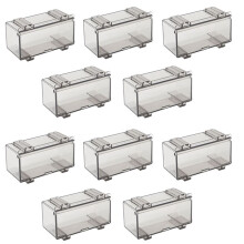 20Pcs Clear Acrylic Display Case for Car Mold, Wheels Car Model Display Case Scale Wheel Display Case B
