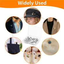 300PCS Locking Pin Back Locking Pin Retainer Buckle, Used for Locking the Back of Metal Pin of Brooch Enamel Lapel Pin