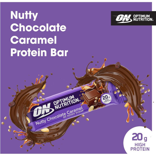 Optimum Nutrition BBD 03/26 Nutrition Protein Bar Chocolate Caramel 2